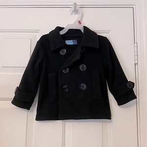 Toddler 2T Peacoat - Black